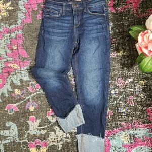 Joe's Jeans sz 25 Crop Denim Cuff Hem Stretch